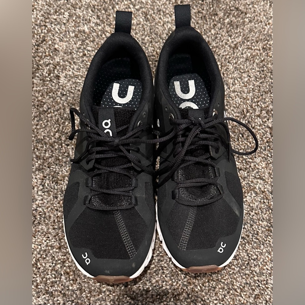 Women’s ON Cloud Terry Running Sneaker Black and White